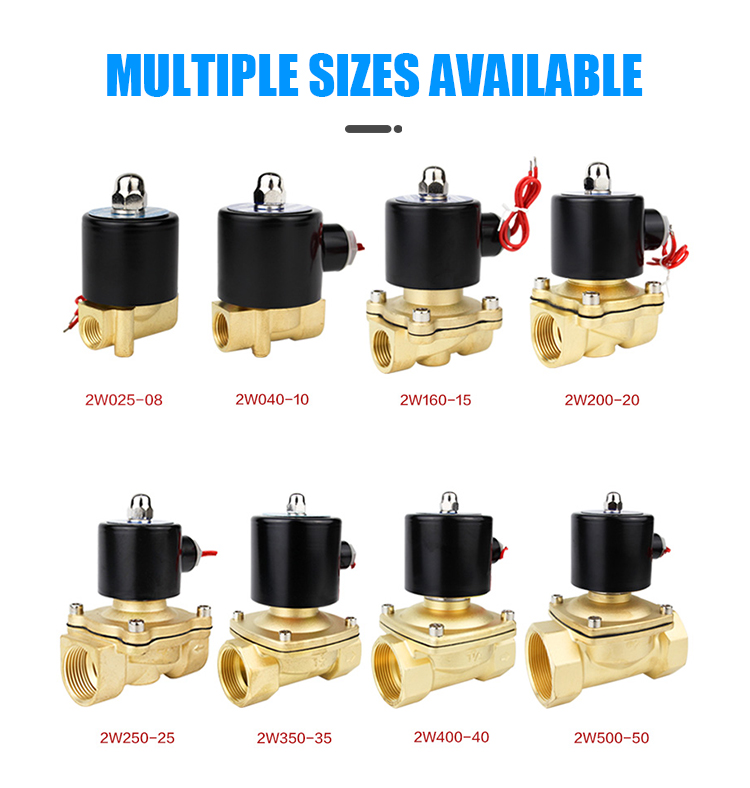 2 Way Magnetic Electric Solenoid Control Valve 1.0MPa - 1.6MPa Water High Pressure Valve