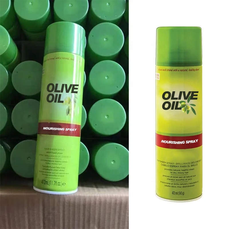 Unisex Adults Fiber Holding Heat Protectant Spray With Organic Olive Hair Oil Formula