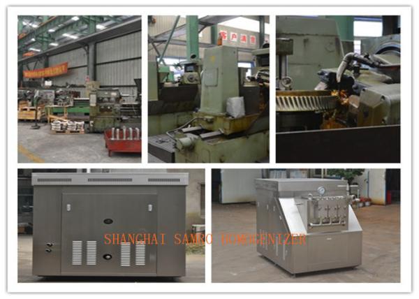 Manual Control Pressure Milk Homogenizer Machine Capacity From 40 L/H To 20000 L