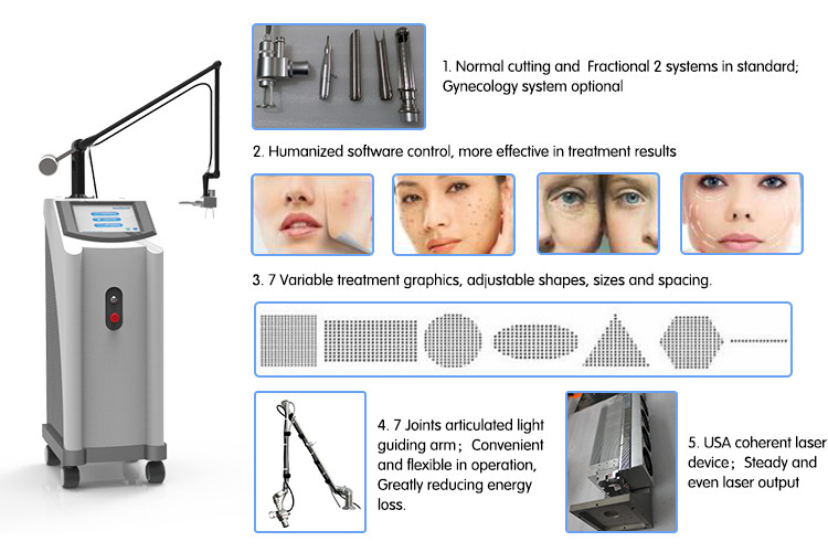 FDA Approved Fractional CO2 Laser Vertical CO2 Fractional Laser Equipment