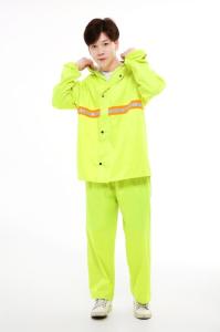 China Motorbikes Rider Fluorescent Rain Suit OEM Fluorescent Rain Gear wholesale
