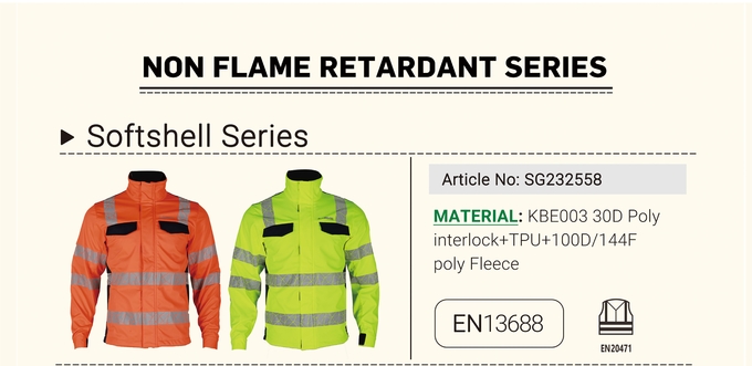 Factory Supply High Visibility Safety Work Clothes Construction Security Workwear Reflective Work Jacket for Mens Cotton