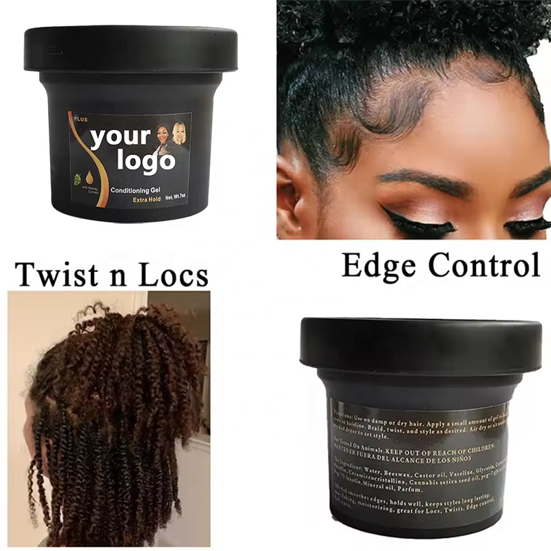 Adults Hair Wax Styling Shine Jam for Women Strong Hold Edge Control Private Label