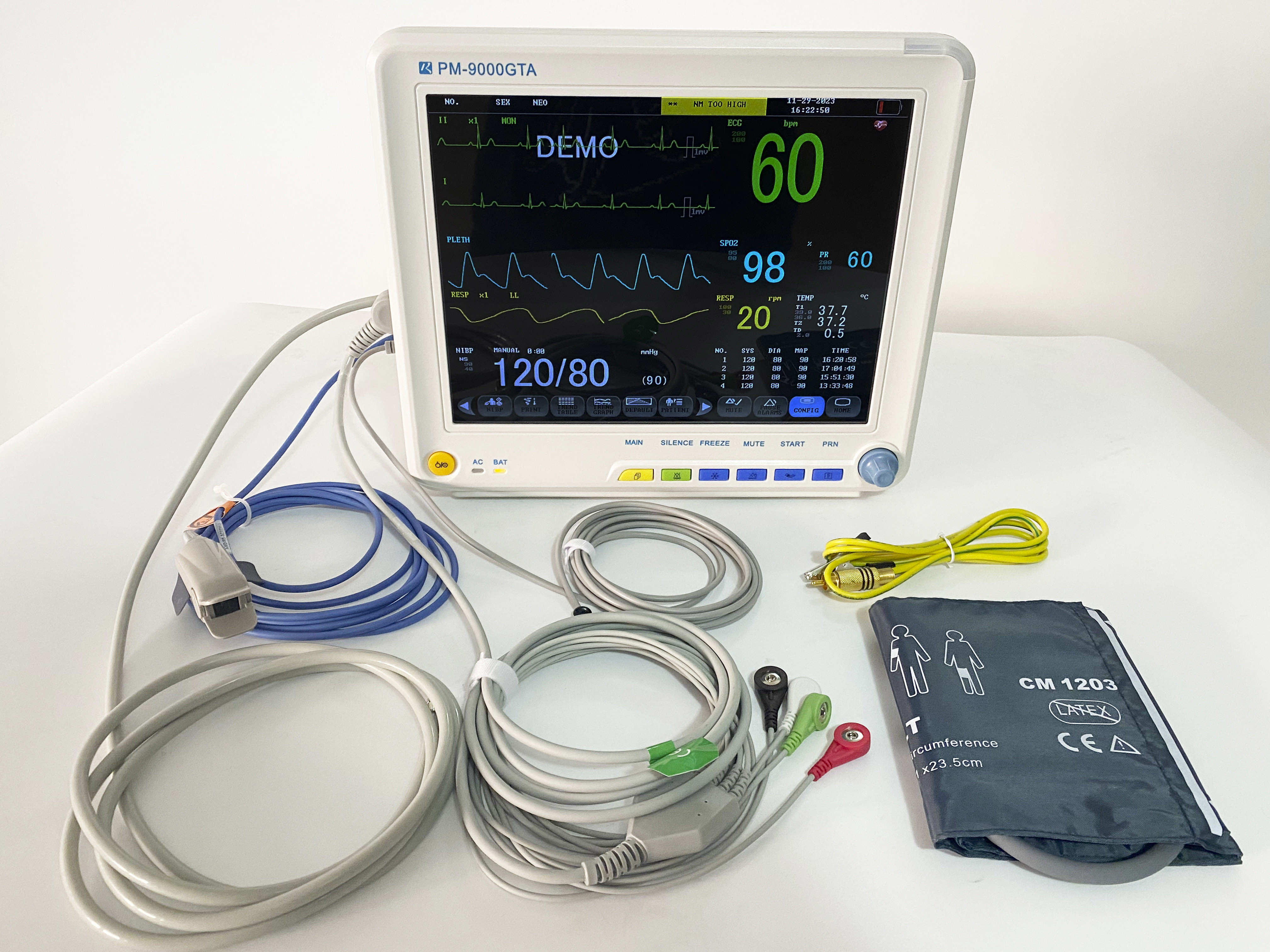 3-5 Leads And Color 12.1'' LCD Display For 5 Parameter Patient Monitor