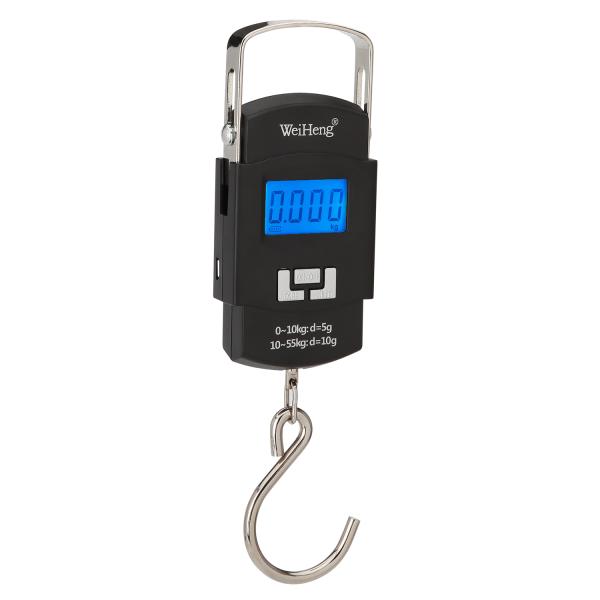 High Accuracy 10g ABS Material 50kg Digital Fishing Scale with LED Display Customizable for Luggage Weighing OEM Support