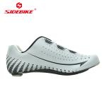 Athletic Dampproof Carbon Fiber Cycling Shoes , Carbon Sole Road Bike Shoes