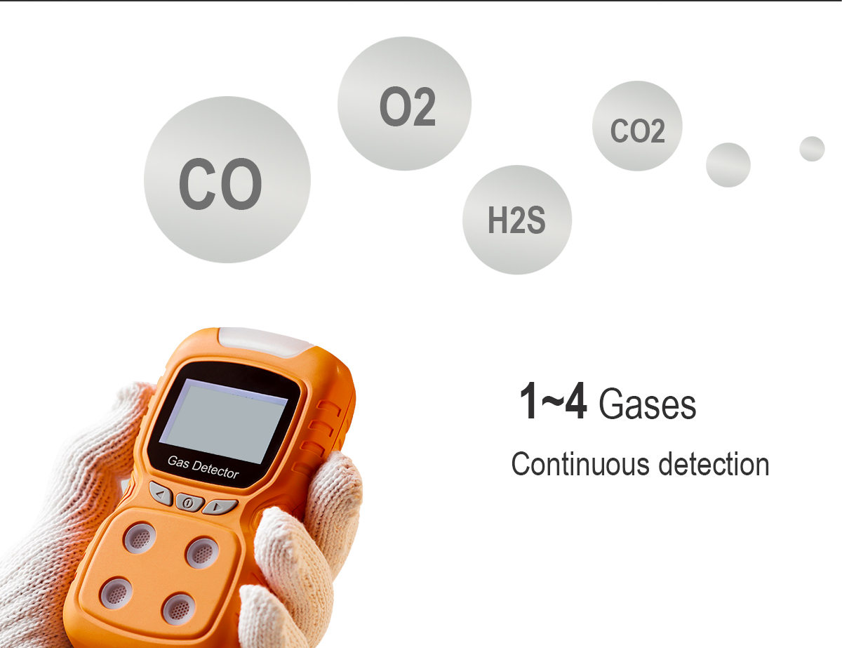 LCD Co Zt100k Personal Gas Detector Detect Natural Gas