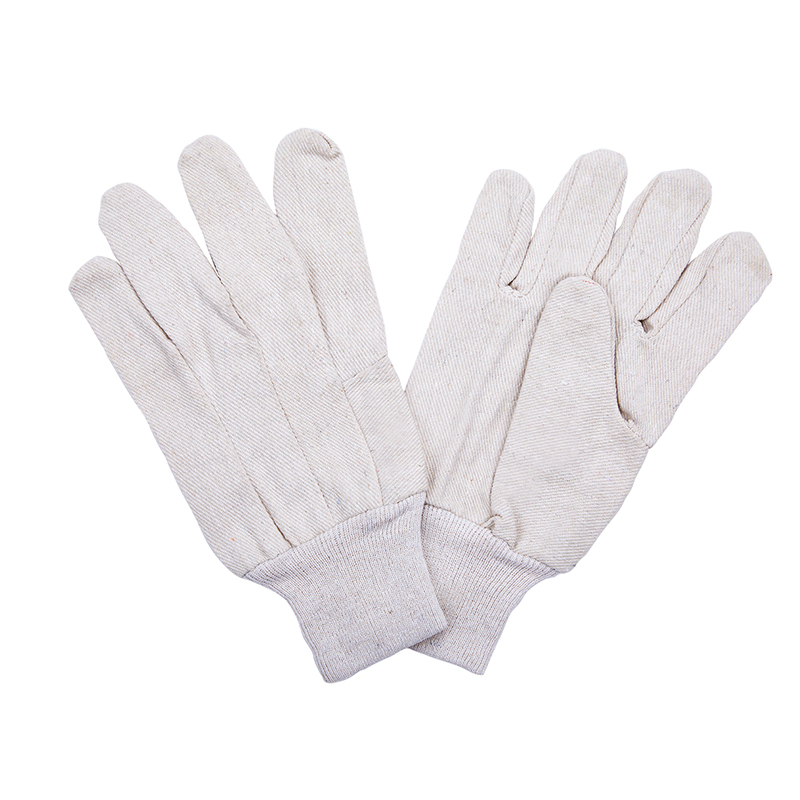 Modelo number C380W 12OZ Cotton Work Gloves with Canvas Liner For Industry