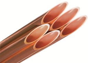 China Red Non Alloy Copper Pipe Straight washed Surface ISO45001 certificated wholesale