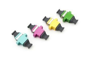 China MPO MTP Fiber Optic Adapter Coupler 12Fiber 24Fiber OM3 Green Aqua Purple Black wholesale
