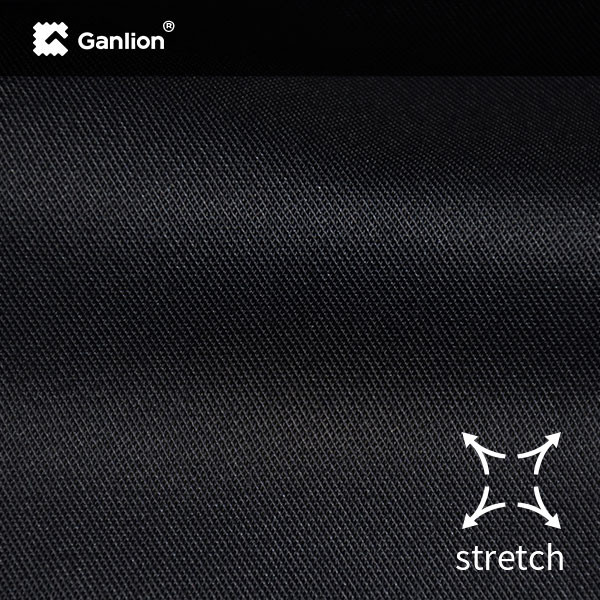 Black Cotton Polyester XLANCE Stretched Workwear Fabric 235GSM Full Sleeve Shirts