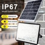 Lens highlighting garden spotlights solar powered flood light remote control