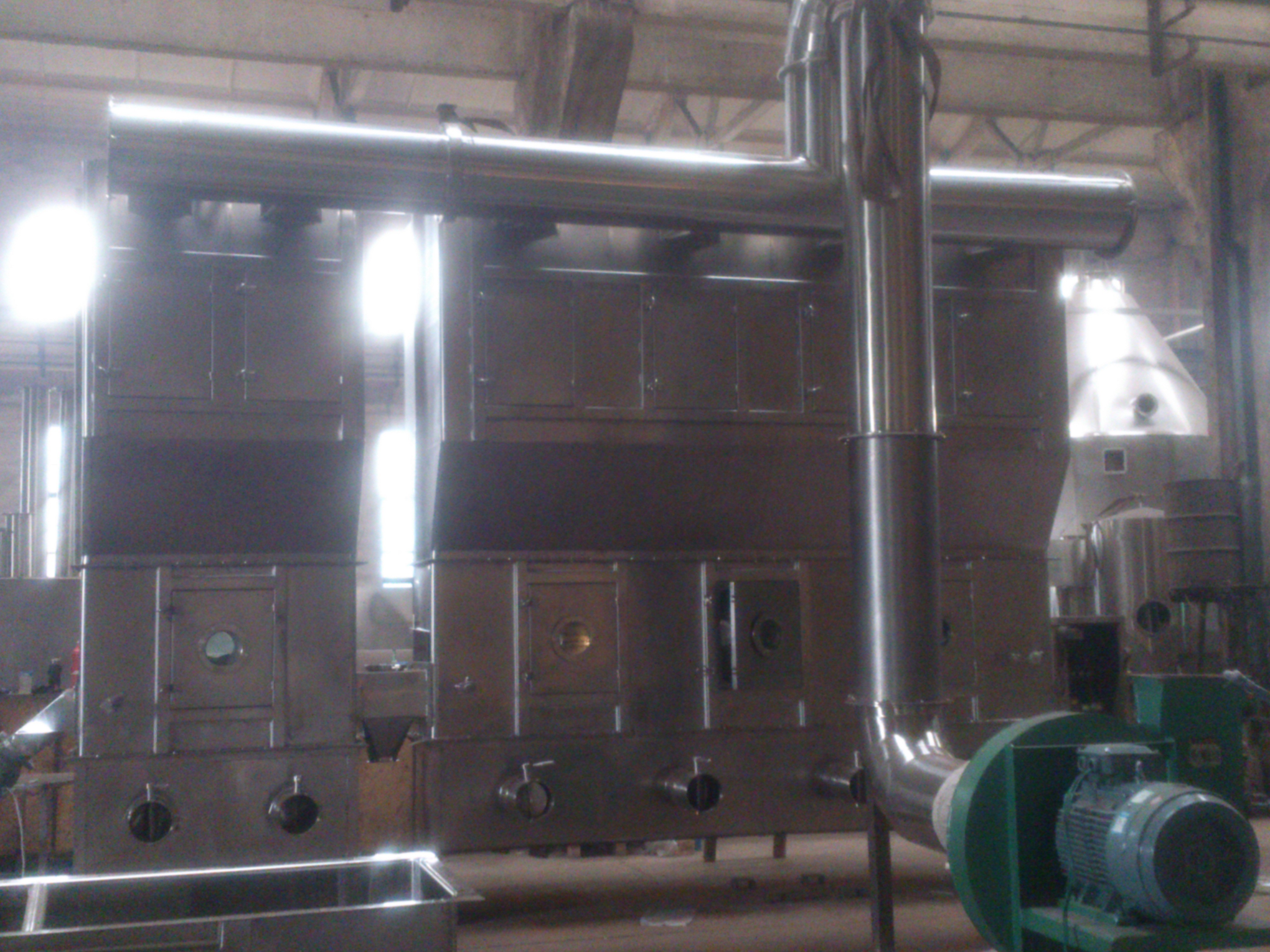 Foodstuff Alliance Fluid Bed Spray Dryer Machine Vibra Motor Driving Horizontal