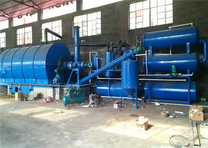 Automatic 5-15TPD waste tyre pyrolysis machine Waste Plastic Pyrolysis to Fuel Oil Equipment
