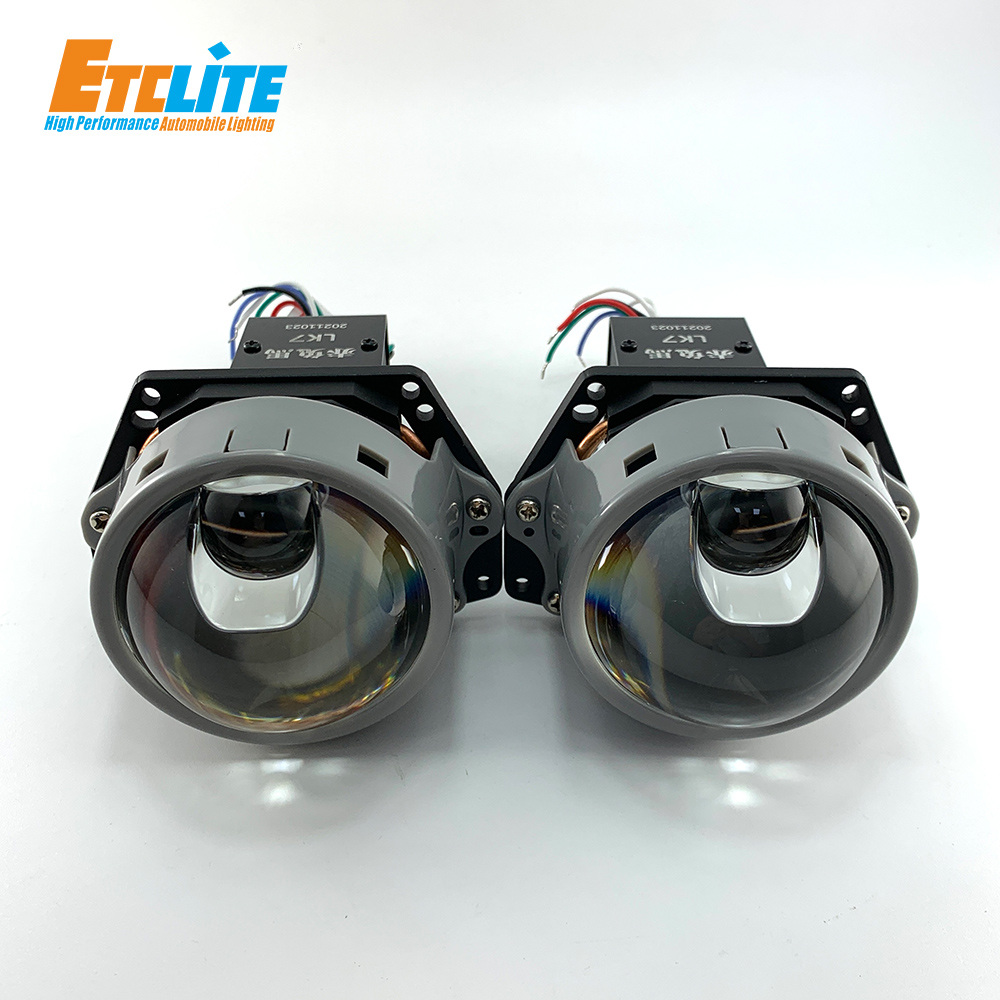 Bi-Led Projector Laser Lens Headlight Lamp Universal 3.0 Inch Retrofit Cool White Car Low High Beam Bright Lights