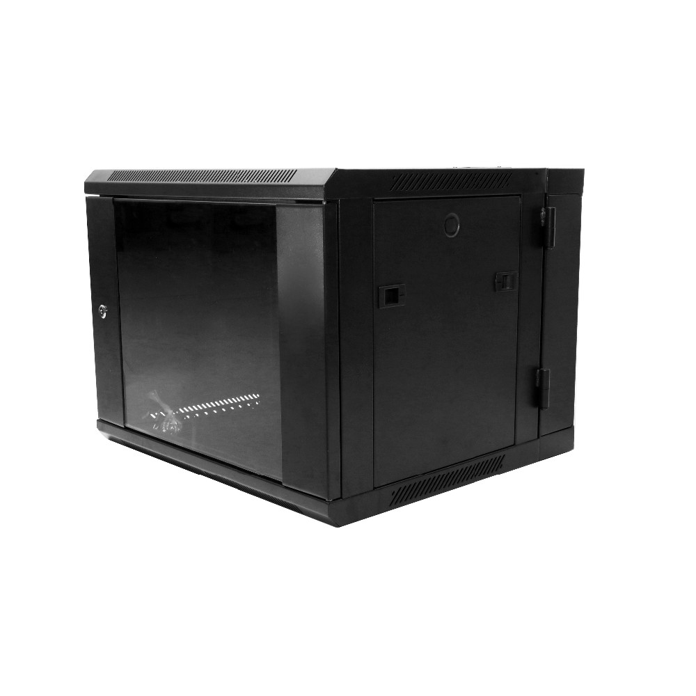 KICO 15U Wall Mounted Network Rack Cabinet With Tempered Glass Door Post Rack