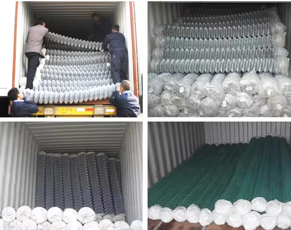 Easy Install Pvc Coated Chain Link Mesh Fence Uniform Mesh Size 50*50 Or 60*60mm