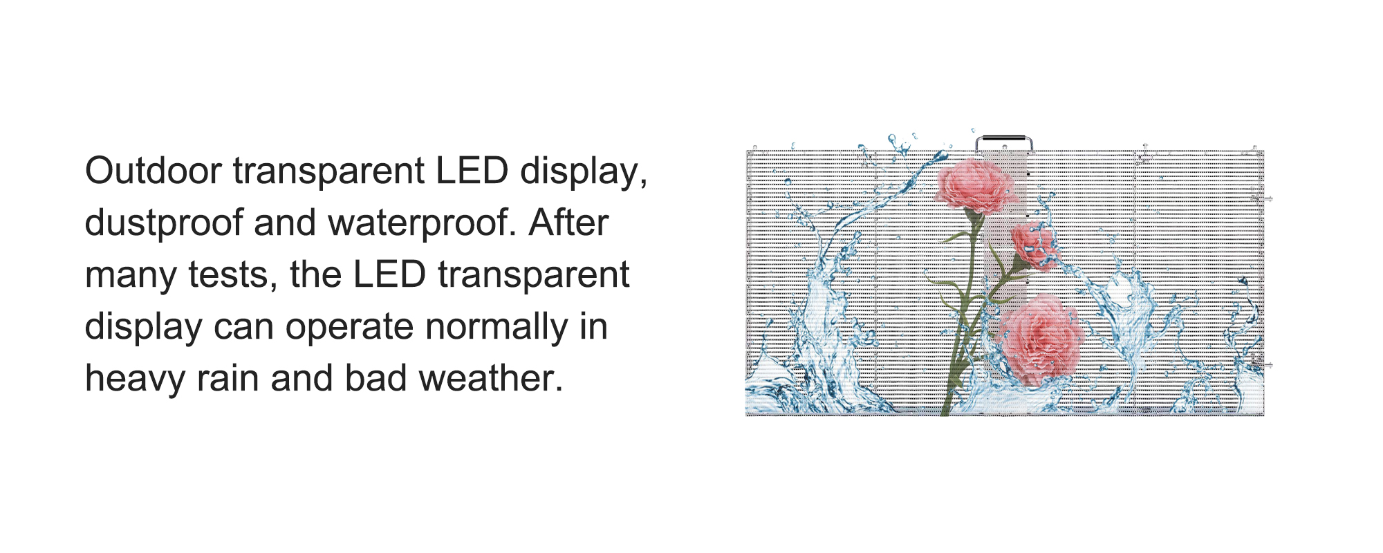 Outdoor Transparent Advertising LED Video Wall Panel With SDK Function
