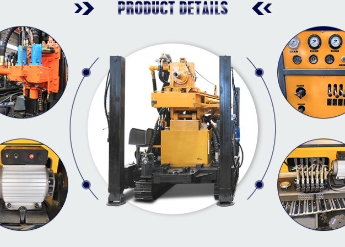 St 300 Borewell Drilling Machine Steel Crawler Mounted Commerical Water Well