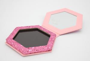 China Special Shaped Magnetic Make Up Palette Refilling Pink Hexagon Eyeshadow Palette wholesale