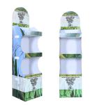 Supermarket recycle cardboard food display cardboard pet food display stand