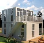 Tiny Prefab Shipping Container Homes , 20ft Movable Premade Container Homes