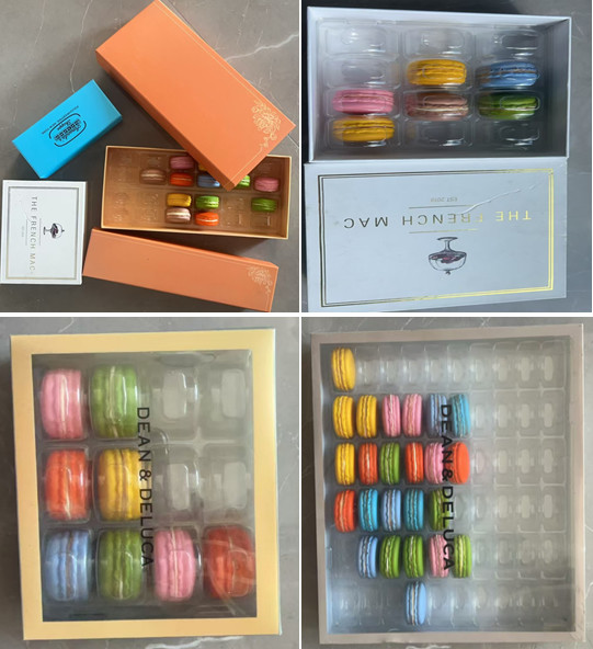 Macaron packaging Macaron Gift box Packaging Macaron tray Macaron 24 6 8 12 16 18 21 24 30 33 35 40 60-piece packaging Macaron Plastic box Macaron