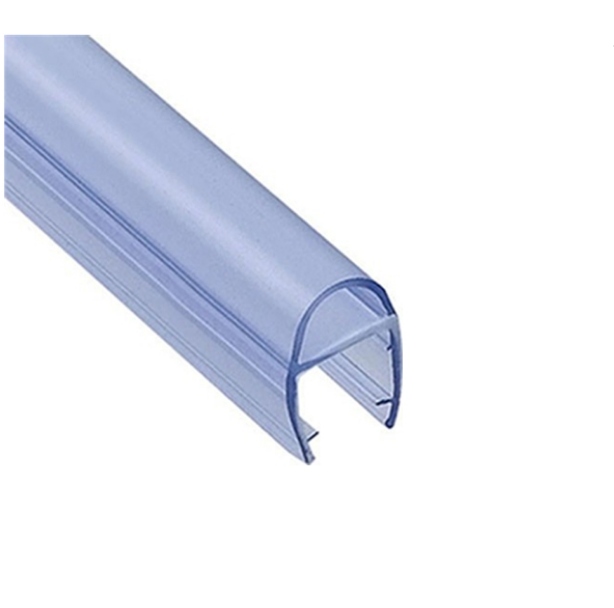 6-12mm Transparent Glass Shower Door Sweep Waterproof Strips with Long Lift Function