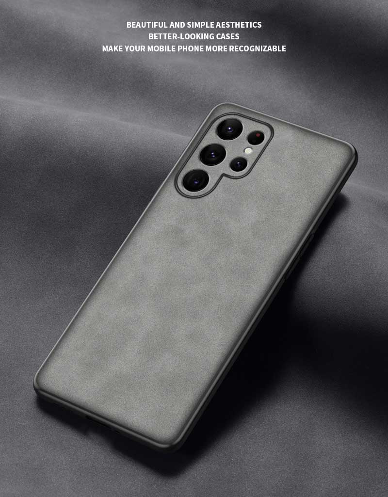 PU Private Mold Shockproof Leather Case For Samsung Galaxy S23 S22 Ultra Mobile Phone