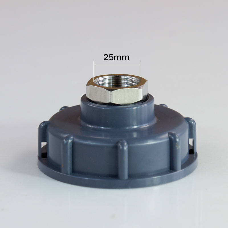 2inch Round IBC Tank Adapter Plastic Valve Stainless Steel Fitting Connector