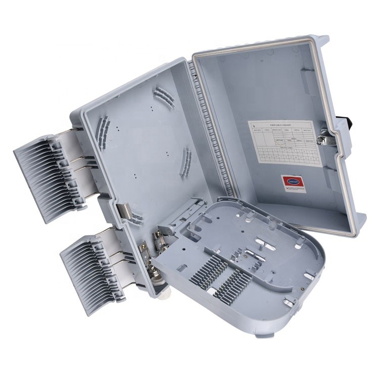 Wall Mounted Outdoor Fiber Optic Terminal Box For Telecommunication Networks