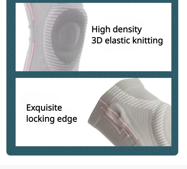 Sports Knee Guards Basketball Pressure Running Cycling Silicone Summer Thin Knitted Breathable Silicone Spring Knee Guar