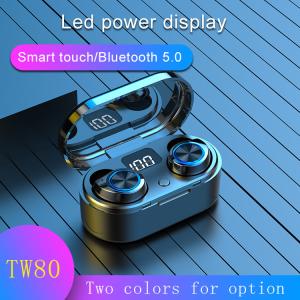 China LED Display Transmission 10m TW80 Waterproof Wireless Bluetooth Earbuds wholesale
