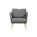 Modern Outdoor Furniture Set with Aluminum Frame and Wood Grain Finish