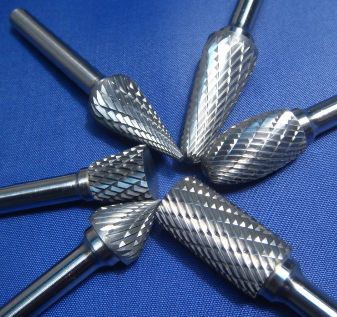 Solid Carbide Rotary Burr , Long Shank Carbide Burr Good Grinding Effect