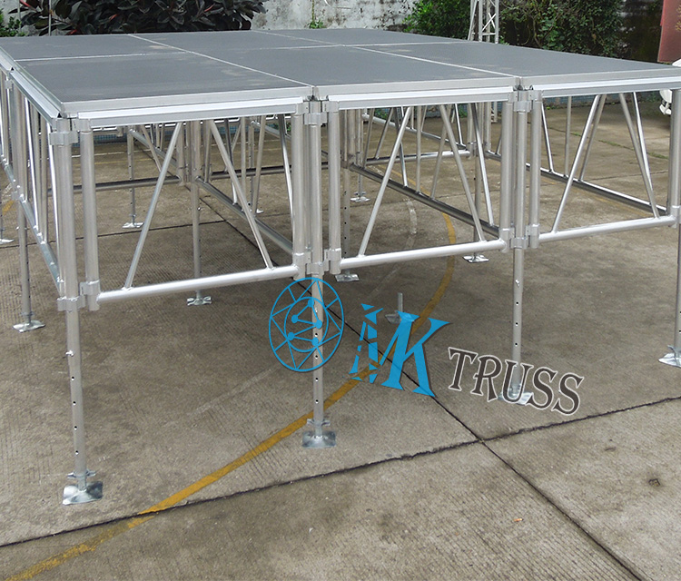 Smart Stage Light Outdoor Stage with Aluminum Alloy 6082-T6/6061-T6 and Easy Assembly