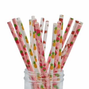 China Smooth Cutting Biodegradable Paper Drinking Straws Coloured Paper Straws wholesale