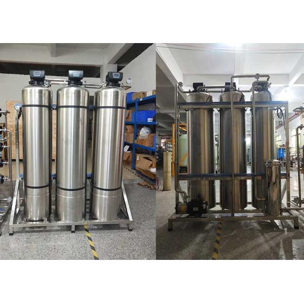 Stainless Steel Medical 18Megohm Resistivity Ultrapure Water Treatment Equipment 1000LPH RO EDI System With UV