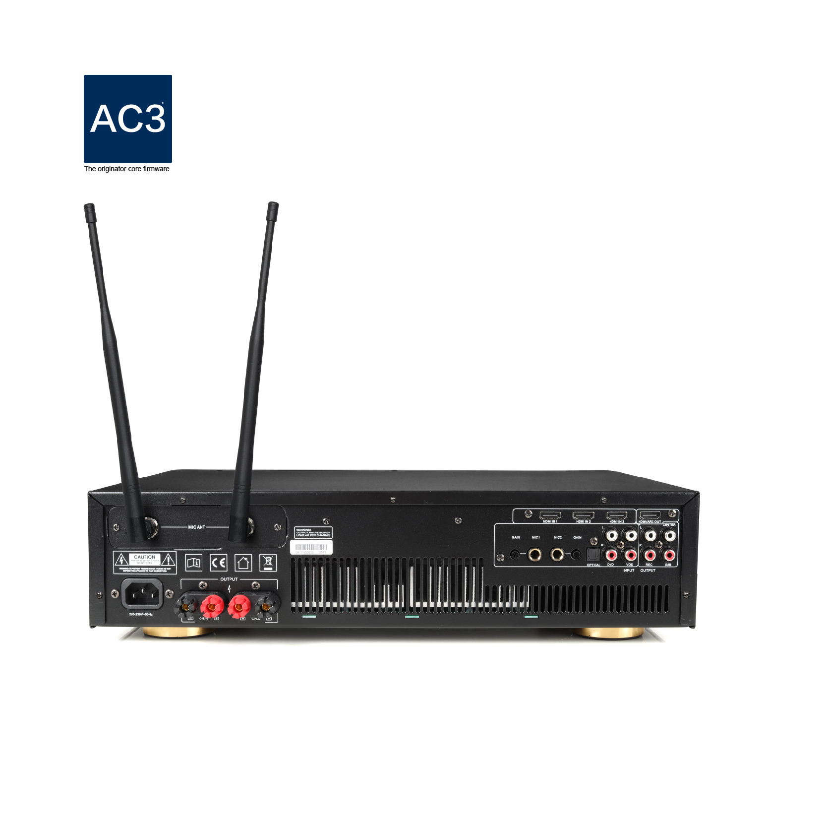 2 Channel PRO 250A 2U Digital Karaoke Power Amplifier