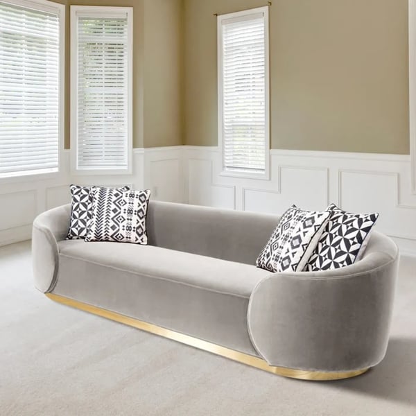 Customizable Size Modern Design Style Velvet Sofa Set with Sectional Upholstery Cover