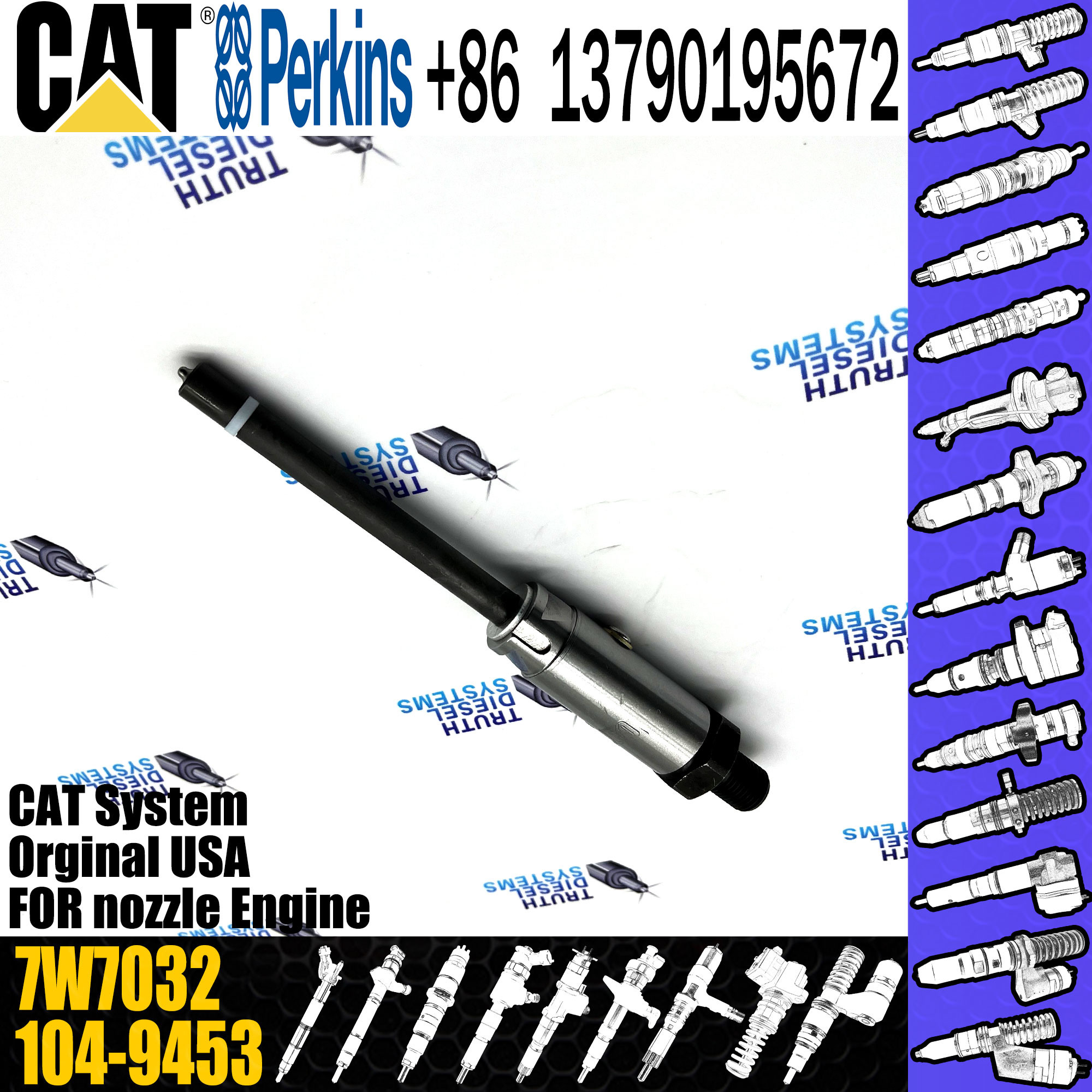 3304 3406 3306 Excavator fuel injector nozzle 4W7015 4W7016 4W7017 4W7018 4W7019 4W7018 7w7026 7w7032