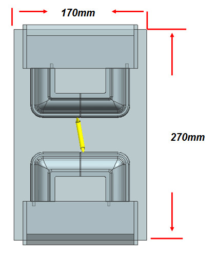 Multiple Colors HRA170 Resin 2 Cavity Mould Plastic Parts 2.5 Inch Base & Cap UV Protection