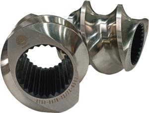 China Twin Screw Extruder Parts 30° 45° 60° 90° Angle Screws wholesale