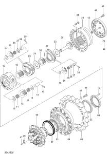 China 1032486 Carrier Hitachi Parts ZX200 ZX240-3 ZX240-3-HCMC ZX240-3G ZX240-5G wholesale