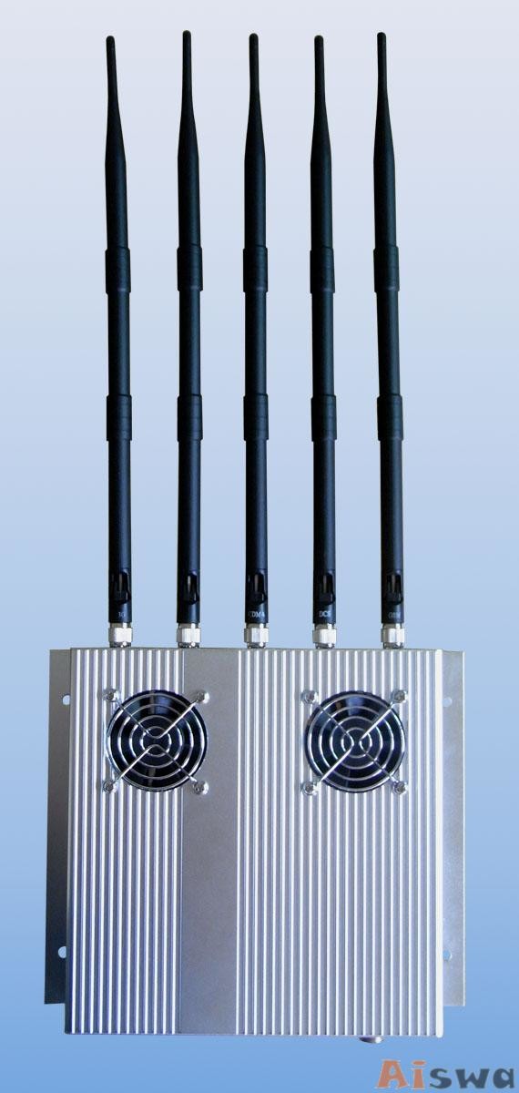 20w Tabletop High Range Mobile Jammer Signal Blocker 315 / 344 Mhz For Classroom