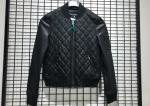 Winter Pleather Black Women Pleather Coats Ribbed Collar And Hem XS - XXL Size