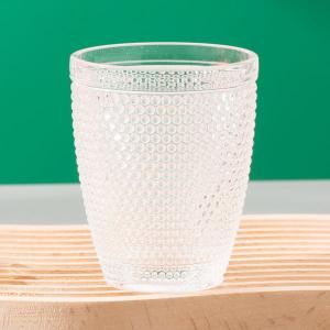 China Beaded Hobnail Glass Drinking Cups Crystal Tumblers 260ml Old Fashioned Glasses wholesale