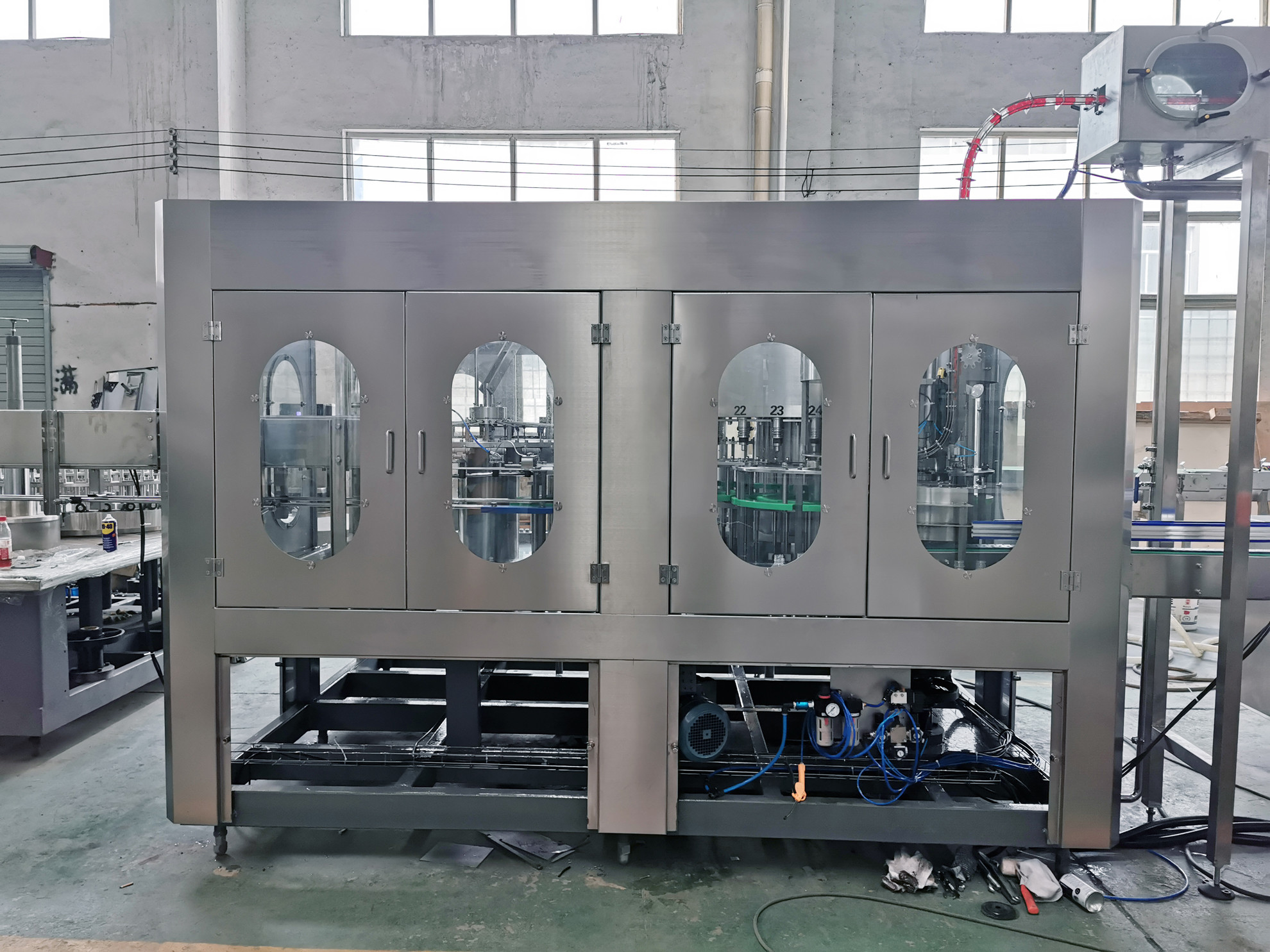 Nut / Sunflower / Oliver Edible Oil Automatic Filling Machine 4000BPH High Capacity