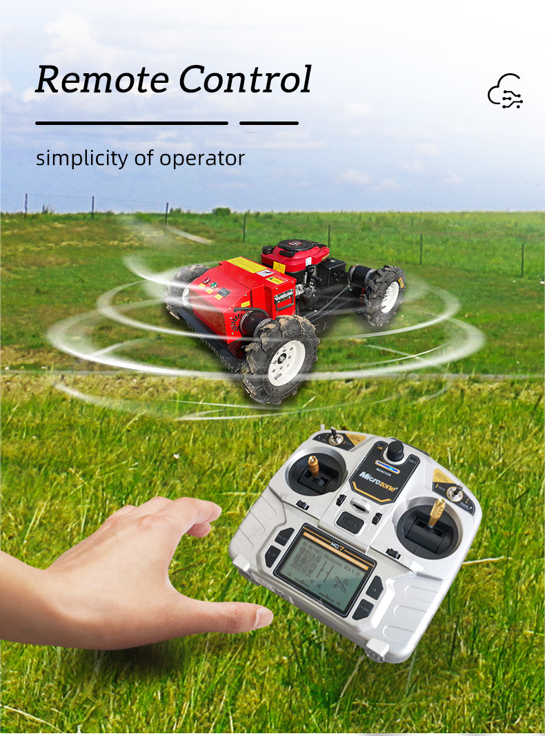 Gasoline Engine Electric Automatic Lawn Mower Automated Grass Cutting Machine 2000m2/H