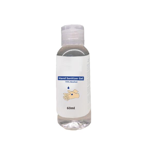 60ml 70% Alcohol Waterless Hand Sanitizer Gel Hand Sanitizer 99.99% Antibacteria